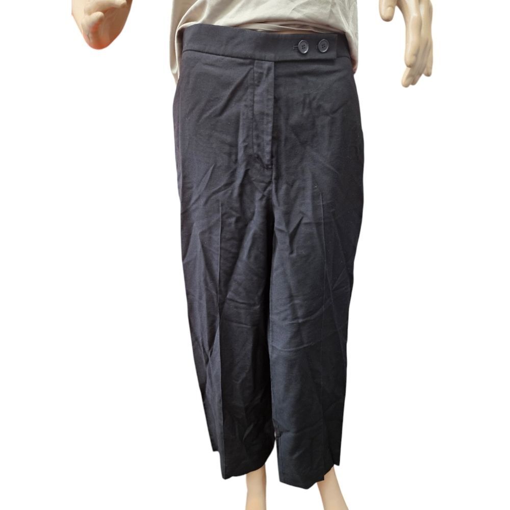 Cos Trousers Pants in Black Ankle-length